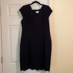 Black fitted dress